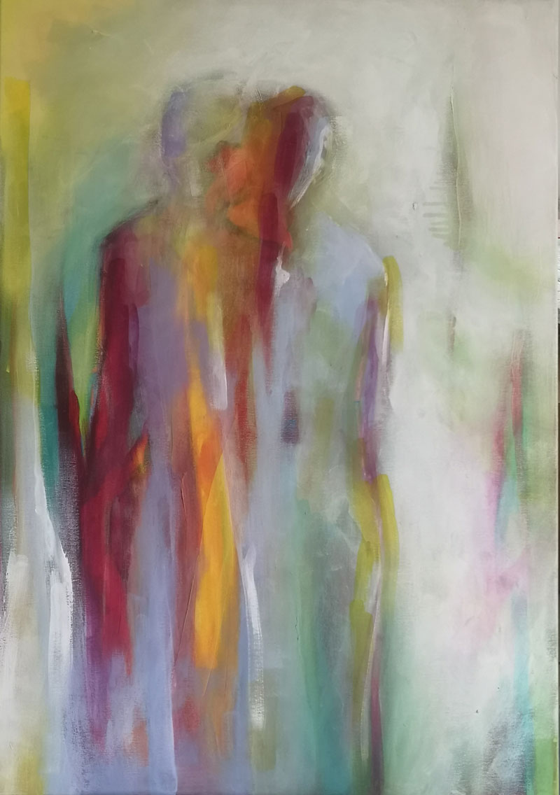 Gemeinsam,-Acryl-aufLeinwand,–1m-x-70cm