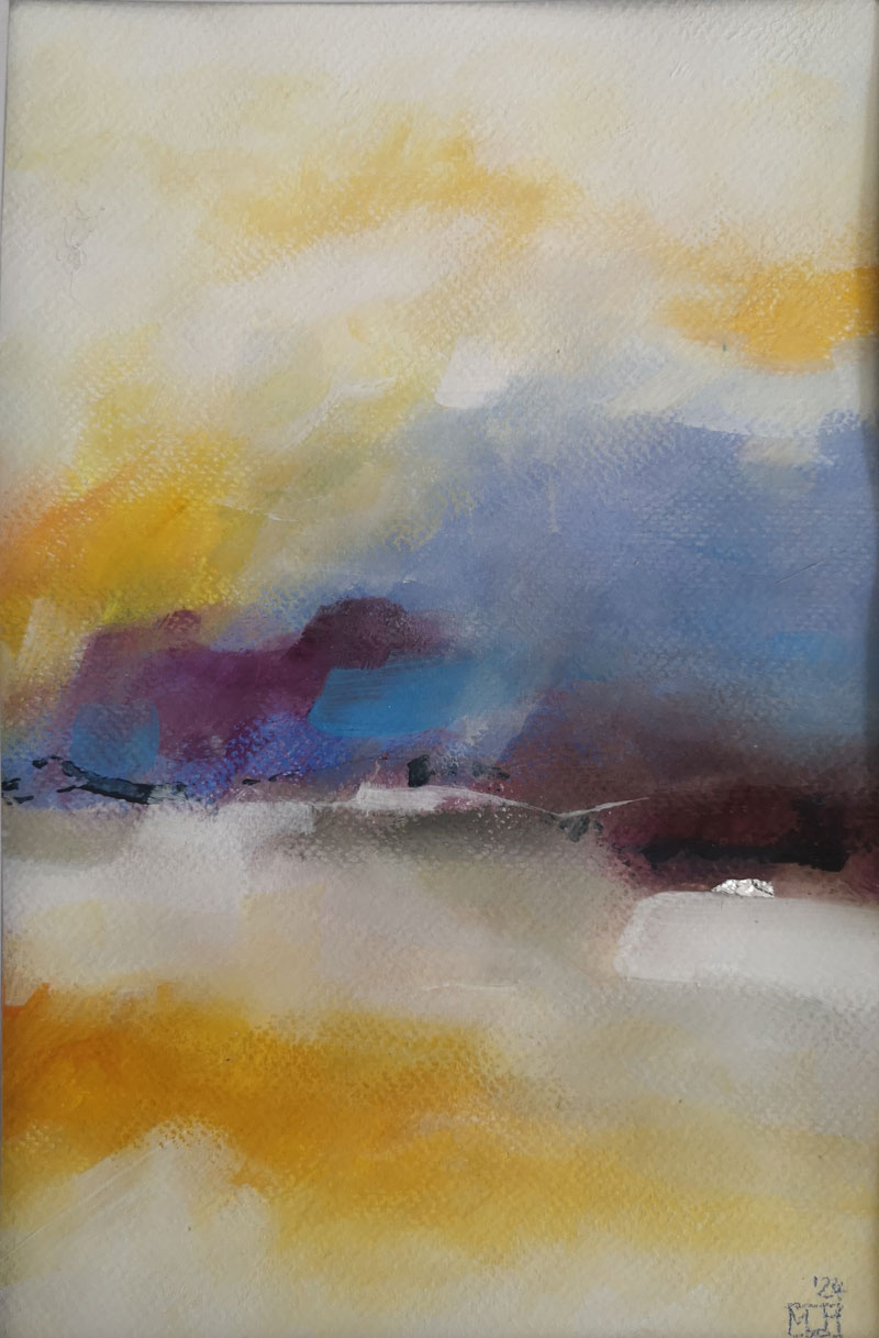 Impression-O,-Acryl-auf-Papier,-29x19cm