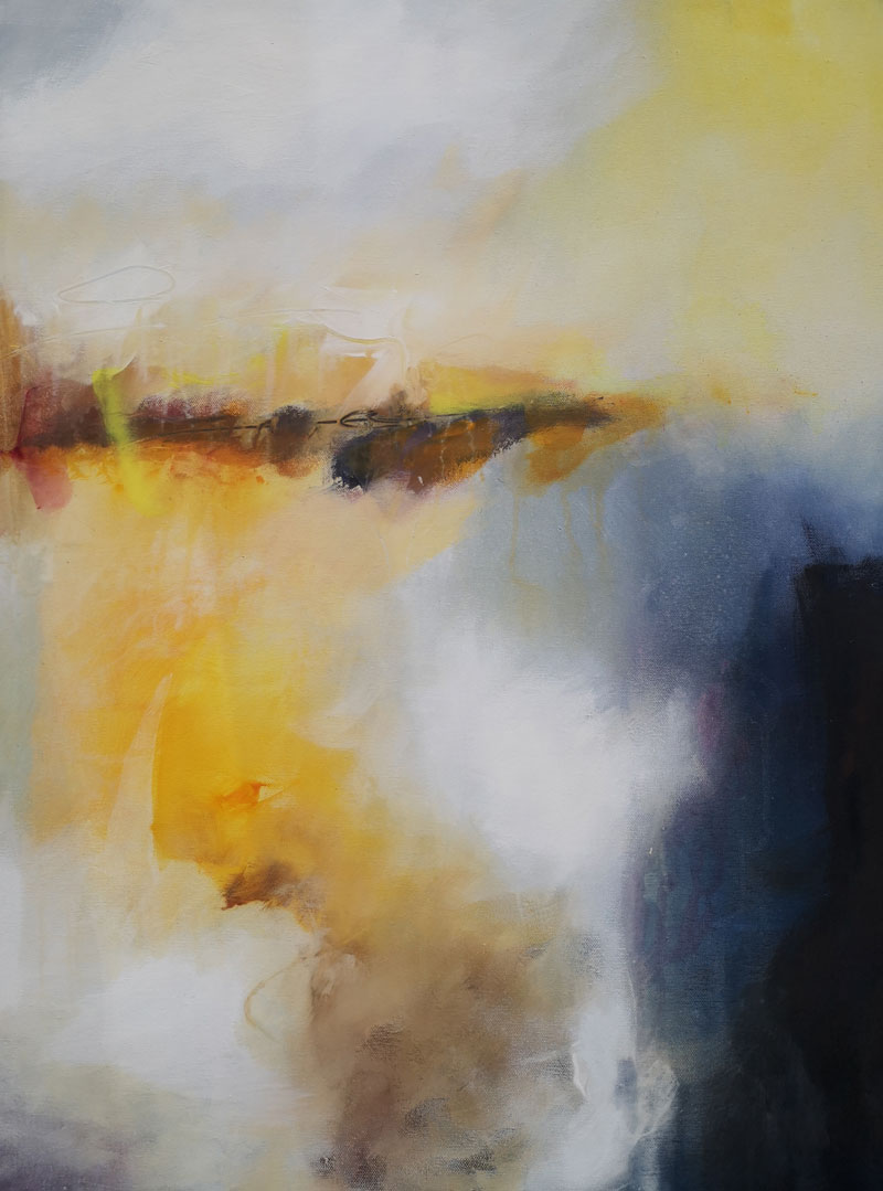 Warmer-Ort,-Acryl-auf-Leinwand,-80x60cm